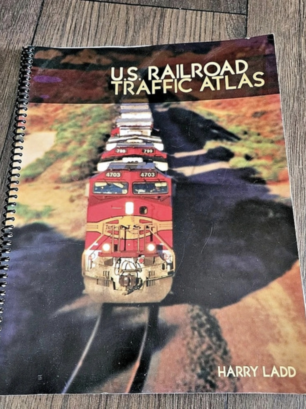 Harry Ladd U.S. Railroad Traffic Atlas Railroad Map Book